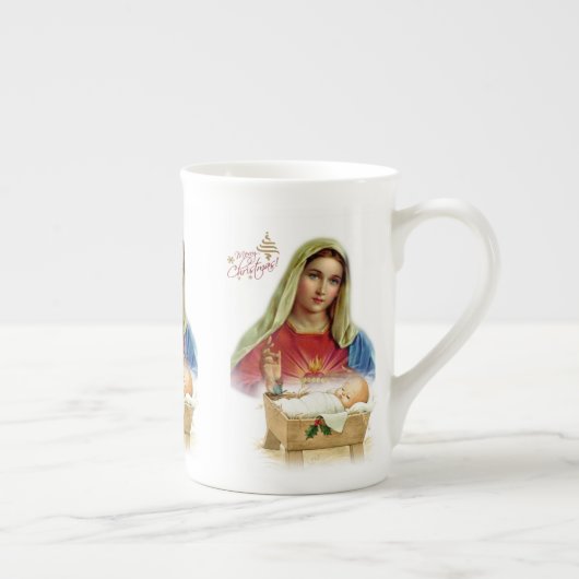 Weihnachten Tasse, Jesus Christus, frohe Weihnacht Porzellantasse (Rechts)
