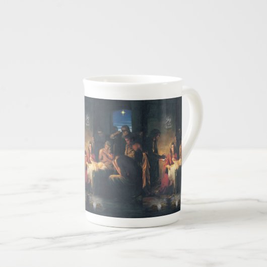 Weihnachten Tasse, Jesus Christus, frohe Weihnacht Porzellantasse (Vorderseite Rechts)