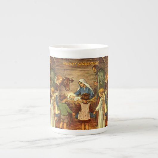 Weihnachten Tasse, Jesus Christus, frohe Weihnacht Porzellantasse (Vorderseite)