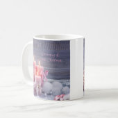 Weihnachten Tasse, Rosa Weihnachten Kaffeetasse (Vorderseite Links)