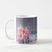 Weihnachten Tasse, Rosa Weihnachten Kaffeetasse (Links)