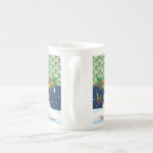 Weihnachten Tasse, Schneemann, Frohe Weihnachten Porzellantasse (Rückseite)