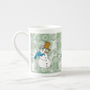 Weihnachten Tasse, Schneemann, Frohe Weihnachten Porzellantasse