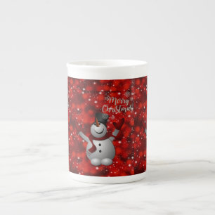 Weihnachten Tasse, Schneemann, Frohe Weihnachten Porzellantasse