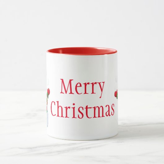 Weihnachten Tasse-Snowman-Frohe Weihnachten Tasse (Zentrum)