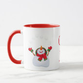 Weihnachten Tasse-Snowman-God Jul /Frohe Weihnacht Tasse (Links)