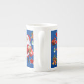 Weihnachten Tasse, Vintag, frohe Weihnachten Weihn Porzellantasse (Rückseite)
