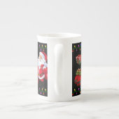 Weihnachten Tasse, Vintag, frohe Weihnachten Weihn Porzellantasse (Rückseite)