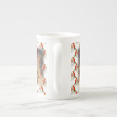 Weihnachten Tasse, Vintager Weihnachtsmann Porzellantasse (Rückseite)