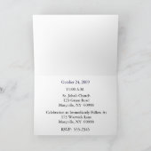 Weihnachten/Taufe Einladung für Baby Girl (Innenseite)