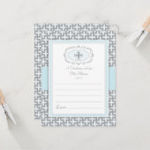 Weihnachten/Taufe Wunschkarte Karte (Vorderseite/Rückseite Beispiel)