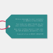 Weihnachten | Team Foto Merry and Bright Geschenkanhänger (Rückseite Horizontal)