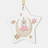 Weihnachten Teddy Bär Weihnachtsbaumband Keramik Ornament (Links)
