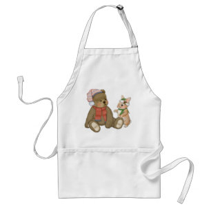 Weihnachten Teddy und Bunny Schürze