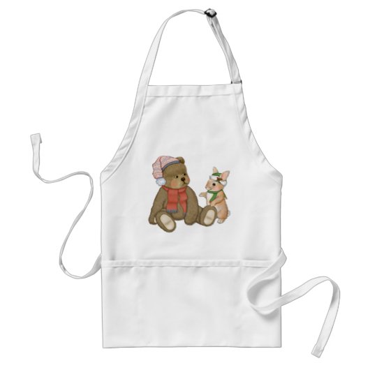 Weihnachten Teddy und Bunny Schürze (Vorne)