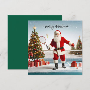 Weihnachten Tennis mit dem Weihnachtsmann