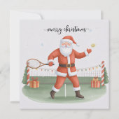 Weihnachten Tennis mit dem Weihnachtsmann (Vorderseite)