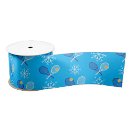 🎄 Weihnachten 🎾 Tennisblau Satinband