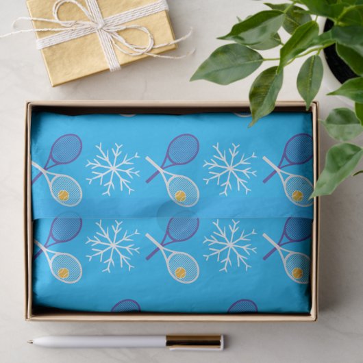 🎄 Weihnachten 🎾 Tennisblau Seidenpapier (Geschenk)