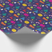 🎄 Weihnachten 🎾 Tennissee blau Geschenkpapier (Ecke)