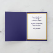 🎄 Weihnachten 🎾 Tennissee blau Karte (Innenseite)