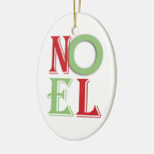 Weihnachten Text Keramik Ornament (Links)