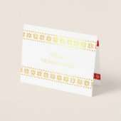 Weihnachten - Text personalisiert Folienkarte (Vorderseite)