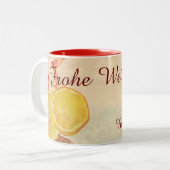 Weihnachten Thema mit Früchten... Zweifarbige Tasse (Vorderseite Links)