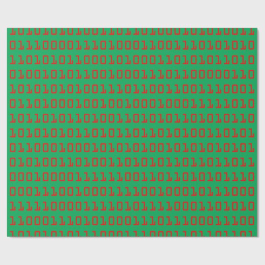 Weihnachten-themenorientierter Computer-binärer Geschenkpapier (Flach)