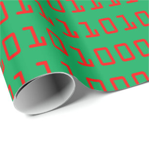 Weihnachten-themenorientierter Computer-binärer Geschenkpapier