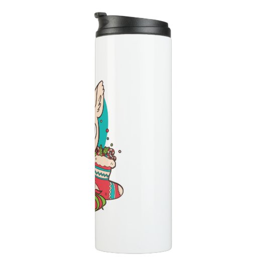 Weihnachten Thermosbecher (Nach rechts gedreht)