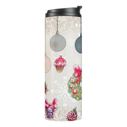 Weihnachten Thermosbecher (Nach links gedreht)