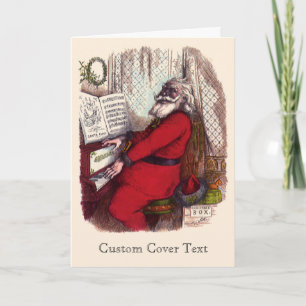 Weihnachten, Thomas Nast Santa Claus Piano Feiertagskarte