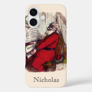 Weihnachten, Thomas Nast Weihnachtsmann Piano iPhone 16 Hülle