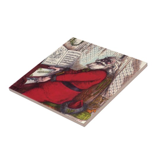 Weihnachten, Thomas Nast Weihnachtsmann Piano Fliese (Seite)