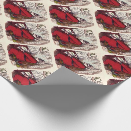 Weihnachten, Thomas Nast Weihnachtsmann Piano Geschenkpapier (Ecke)