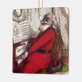 Weihnachten, Thomas Nast Weihnachtsmann Piano Keramikornament (Links)