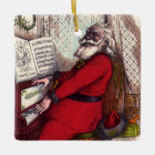 Weihnachten, Thomas Nast Weihnachtsmann Piano Keramikornament (Vorderseite)
