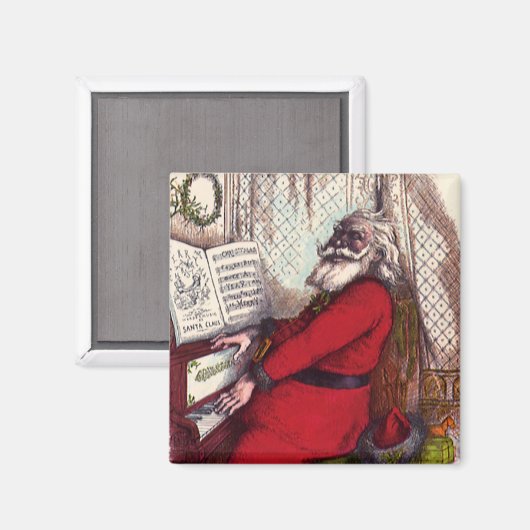 Weihnachten, Thomas Nast Weihnachtsmann Piano Magnet (Vorderseite/Rückseite)