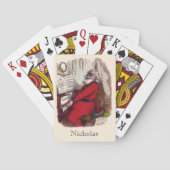Weihnachten, Thomas Nast Weihnachtsmann Piano Spielkarten (Rückseite)