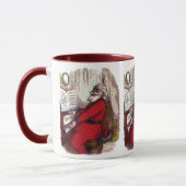 Weihnachten, Thomas Nast Weihnachtsmann Piano Tasse (Links)