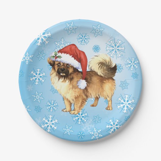 Weihnachten Tibetan Spanisch Papier Plate Pappteller (Vorderseite)