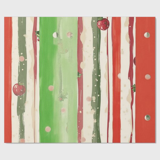 Weihnachten Tide Weihnachtswrapping Paper Geschenkpapier (Flach)