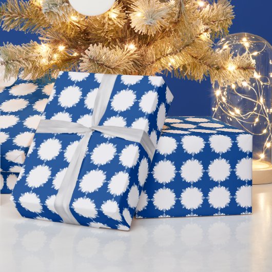 Weihnachten tief blau und weiß geschenkpapier (Feiertage)