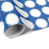 Weihnachten tief blau und weiß geschenkpapier (Rolleneckpunkt)