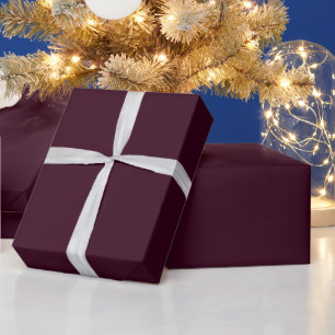 Weihnachten tief pflaumen-purpurfarben festlich du geschenkpapier