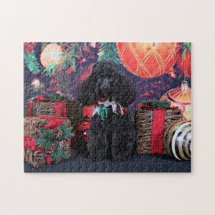 Weihnachten - Toby - Pudel Puzzle