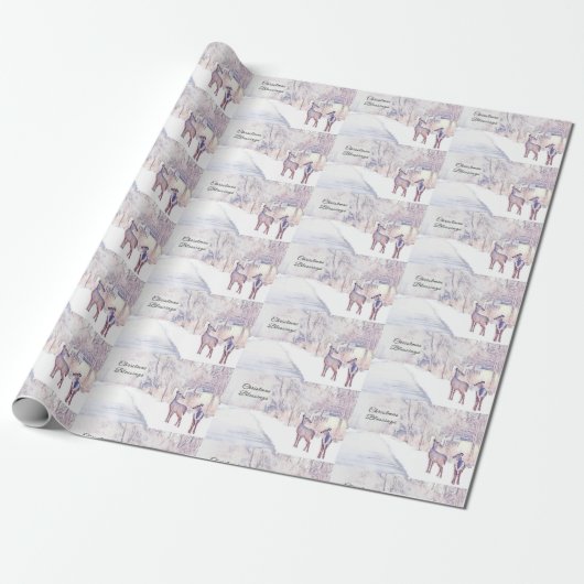 Weihnachten - Tor und Fawn Geschenkpapier (Ungerollt)