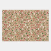 Weihnachten Traditionell Geschenkpapier Set (Vorderseite 2)