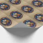 Weihnachten Traditionelle Krippe Geschenkpapier (Ecke)